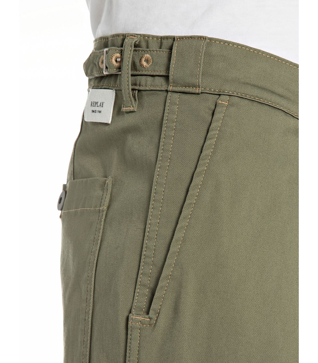 リラックスレギュラーフィットコットンツイルパンツ 詳細画像 セージグリーン 5